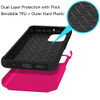 Shockproof Air Cushion Hybrid Case for Motorola Moto G Stylus 2025 - Hot Pink