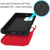 Shockproof Air Cushion Hybrid Case for Motorola Moto G Stylus 2025 - Red