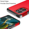 Shockproof Air Cushion Hybrid Case for Motorola Moto G Stylus 2025 - Red