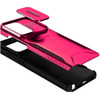 Combat Tough Series Hybrid Case with Camera Lens Cover for Motorola Moto G Stylus 2025 - Hot Pink