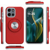 Circular Series Hybrid Case with Rotating Ring Stand for Motorola Moto G Stylus 2025 - Red