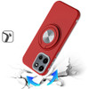 Circular Series Hybrid Case with Rotating Ring Stand for Motorola Moto G Stylus 2025 - Red