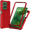 Military Grade Rugged Hybrid Case for Motorola Moto G Stylus 2025 - Red