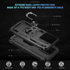Military Grade Hybrid Case with Ring Grip for Motorola Moto G Stylus 2025 - Black