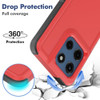 Military Grade TUFF Hybrid Armor Case for Motorola Moto G Stylus 2025 - Red