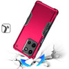 Military Grade Shockproof Hybrid Armor Case for Motorola Moto G Stylus 2025 - Hot Pink