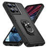 Military Grade TUFF Shockproof Hybrid Armor Case with Ring Grip for Motorola Moto G Stylus 2025 - Black
