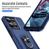 Military Grade TUFF Shockproof Hybrid Armor Case with Ring Grip for Motorola Moto G Stylus 2025 - Blue