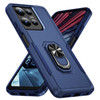 Military Grade TUFF Shockproof Hybrid Armor Case with Ring Grip for Motorola Moto G Stylus 2025 - Blue