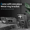 Combat Tough Series Ring Holder Case with Camera Lens Cover for Motorola Moto G Stylus 2025 - Black
