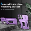 Combat Tough Series Ring Holder Case with Camera Lens Cover for Motorola Moto G Stylus 2025 - Purple