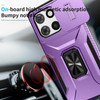 Combat Tough Series Ring Holder Case with Camera Lens Cover for Motorola Moto G Stylus 2025 - Purple