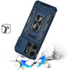 Military Grade Ring Holder Case with Camera Lens Cover for Motorola Moto G Stylus 2025 - Navy Blue