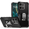 Military Grade Shockproof Hybrid Armor Case with Ring Grip for Motorola Moto G Stylus 2025 - Black