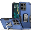 Military Grade Shockproof Hybrid Armor Case with Ring Grip for Motorola Moto G Stylus 2025 - Blue