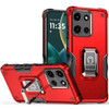 Military Grade Shockproof Hybrid Armor Case with Ring Grip for Motorola Moto G Stylus 2025 - Red