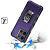 Military Grade Shockproof Hybrid Armor Case with Ring Grip for Motorola Moto G Stylus 2025 - Purple