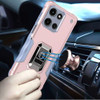 Military Grade Shockproof Hybrid Armor Case with Ring Grip for Motorola Moto G Stylus 2025 - Rose Gold