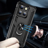 Military Grade Hybrid Case with Belt Clip Holster for Motorola Moto G Stylus 2025 - Black