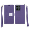 Extra Series Essential Leather Wallet Stand Case for Motorola Moto G Stylus 2025 - Purple