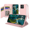 Extra Series Essential Leather Wallet Stand Case for Motorola Moto G Stylus 2025 - Rose Gold