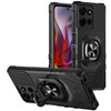 Military Grade Robotic Series Hybrid Case with Ring Grip for Motorola Moto G Stylus 2025 - Black