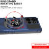 Military Grade Robotic Series Hybrid Case with Ring Grip for Motorola Moto G Stylus 2025 - Blue