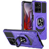 Military Grade Robotic Series Hybrid Case with Ring Grip for Motorola Moto G Stylus 2025 - Purple