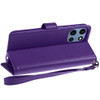 Extra Series Essential Leather Wallet Stand Case for Motorola Moto G 2025 - Purple