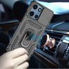 Military Grade Hybrid Case with Ring Grip and Camera Lens Protector for Motorola Moto G 2025 - Grey