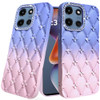 Floral Joy Diamond Crystal TPU Case for Motorola Moto G 2025 - Light Blue Light Pink