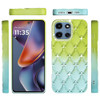 Floral Joy Diamond Crystal TPU Case for Motorola Moto G 2025 - Light Green Teal