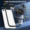 Tough Shield Crystal Case with MagSafe Ring Holder for iPhone 16e - Black