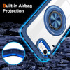 Tough Shield Crystal Case with MagSafe Ring Holder for iPhone 16e - Blue