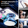 Tough Shield Crystal Case with MagSafe Ring Holder for iPhone 16e - Purple