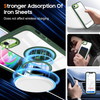 Tough Shield Crystal Case with MagSafe Ring Holder for iPhone 16e - Green
