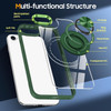 Tough Shield Crystal Case with MagSafe Ring Holder for iPhone 16e - Green
