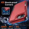 Military Grade TUFF Hybrid Armor Case for iPhone 16e - Red