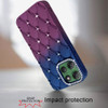 Floral Joy Diamond Crystal TPU Case for Motorola Moto G Power 2025 - Dark Blue Burgundy