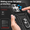 Military Grade Hybrid Case with Ring Grip and Camera Lens Protector for Motorola Moto G Power 2025 - Black
