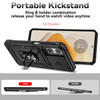 Military Grade Hybrid Case with Ring Grip and Camera Lens Protector for Motorola Moto G Power 2025 - Black
