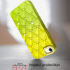 Floral Joy Diamond Crystal TPU Case for iPhone 16e - Yellow Green