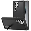 Military Grade Certified TUFF Hybrid Armor Case with Kickstand for Samsung Galaxy S25 Ultra - Black