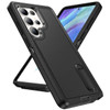 Military Grade Certified TUFF Hybrid Armor Case with Kickstand for Samsung Galaxy S25 Ultra - Black