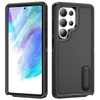 Military Grade Certified TUFF Hybrid Armor Case with Kickstand for Samsung Galaxy S25 Ultra - Black