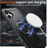 Military Grade MagSafe Hybrid Case with Kickstand Ring Holder for iPhone 16