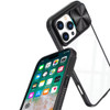 HD Transparent Case with Camera Privacy Cover for iPhone 16 Pro