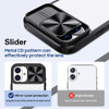 HD Transparent Case with Camera Privacy Cover for iPhone 16 Plus