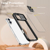 HD Transparent Case with Camera Privacy Cover for iPhone 16 Plus