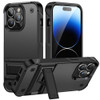 TUFF Hybrid Armor Case with Kickstand for iPhone 15 Pro